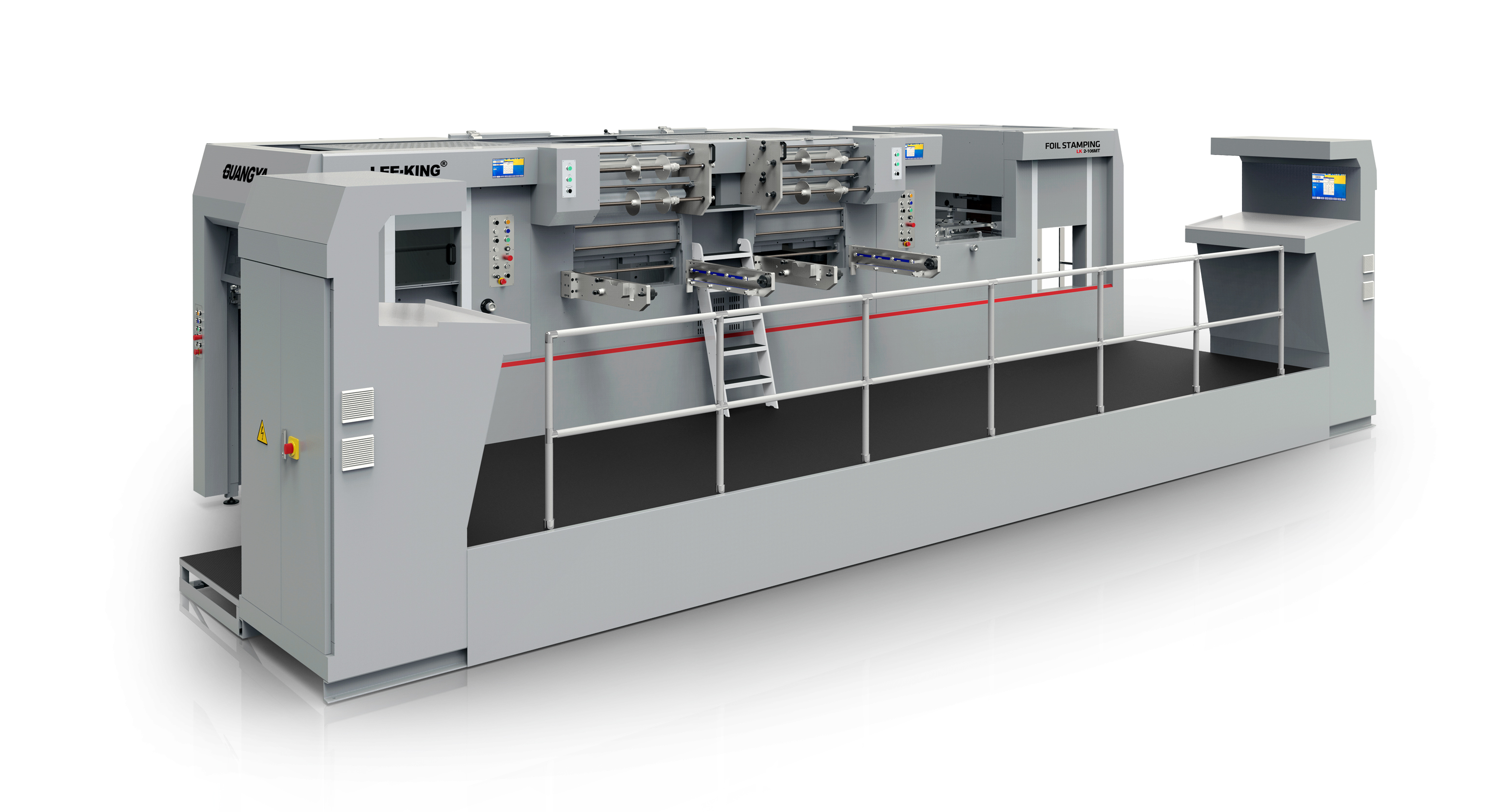 LK2-106MTF-B 全自動(dòng)一體式雙工位燙金模切清廢機(jī)